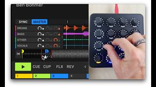 Control Traktor Pro 4s Stems  Pattern player with a Twister [upl. by Nreval]