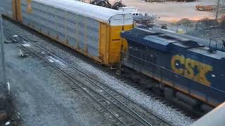 3 CSX trains at the Lima Yard Crazy guy tries to hit me while Im watching one Read Description [upl. by Ogg253]