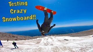 Riding the CRAZIEST SNOWBOARD of MY LIFE Elevated Surf Craft  Red Tail Hawk [upl. by Huda]