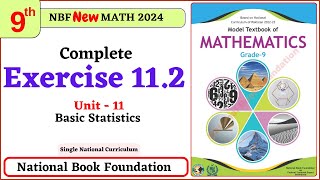 Class 9 Math Exercise 112 I Unit 11  National Book Foundation Math 9 Ex 112 NBF FBISE [upl. by Ziom83]