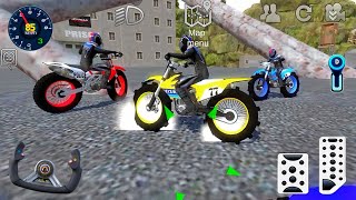 Offroad Outlaws Dirt Motocross Multiplayer Racing Motorcycle Driving Android 3D Gameplay [upl. by Blodget]