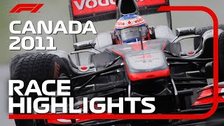 2011 Canadian Grand Prix Race Highlights [upl. by Elleinad]