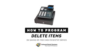 How to Delete a PLU on a SAM4s Er900 Cash Register [upl. by Hyps]