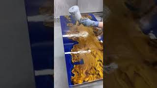 Amazing table epoxy resin art epoxydesign resinart epoxyworld [upl. by Ardnasirk]