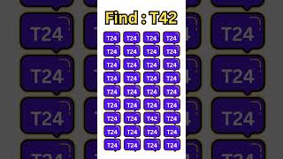 Spot the number T42 in this exciting puzzle shortsfeed [upl. by Eelyram]