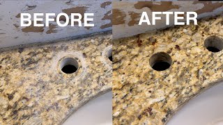 How to restore granite and remove hard water stains [upl. by Larrad]