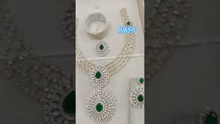 Cz stone mid haram set premium quality  jewellery 9059067565 [upl. by Assenad]