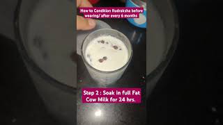 How to Condition Rudraksha 🕉️📿rudraksharudrakshamalarudrakshabeadsshivrudrarudrakshshiva [upl. by Shakespeare716]