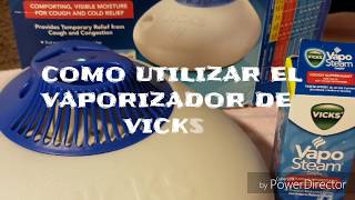 Como utilizar Vaporizador de Vicks  VICKS VAPORIZER [upl. by Tsirhc]