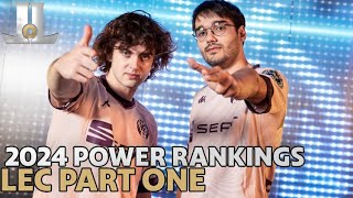 2024 LEC Preseason Power Rankings and Tier List  Part 1 [upl. by Lellih]