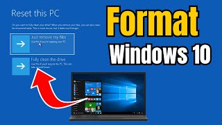 How to Format Windows 10 LaptopPC  Reset Windows 10 PC without losing Data [upl. by Ivanna]