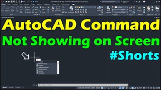 AutoCAD Command Not Showing on Screen Shorts [upl. by Iorgo145]