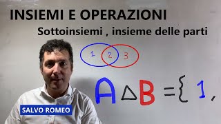 Insiemi  sottoinsiemi insieme delle parti  differenza simmetrica [upl. by Koby]