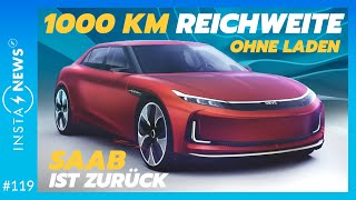 Echte 1000 km Reichweite ohne Laden  Saab ist zurück amp überrascht alle  ElektroautoNews 119 [upl. by Namlak]