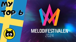 🇸🇪 Melodifestivalen 2024  SEMIFINAL 5 · MY TOP 6 · Eurogatito [upl. by Eddana]