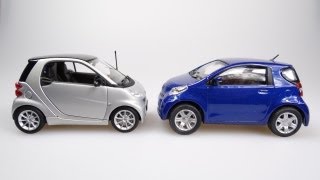 The Smart Fortwo vs the Toyota IQ 2012 Video [upl. by Dleifniw]