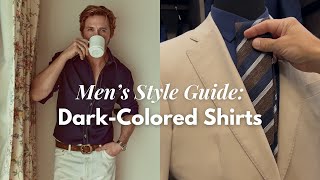 Mens Style Guide DarkColored Shirts [upl. by Sivlek]