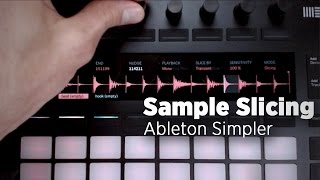 Mad Zach Slicing With Ableton 97s New Simpler [upl. by Ahtelrac]