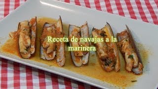 Receta fácil de navajas a la marinera [upl. by Nicholas]