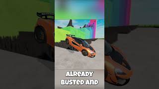 Can a McLaren Survive Drops in BeamNG Drive Mods beamng beamngdrive beamngcrash shorts [upl. by Amme31]