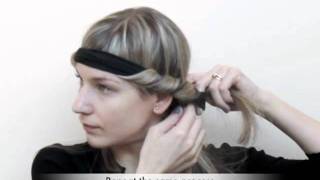 Trade Secrets  How to curl your hair using a Bohemian headband [upl. by Quigley]