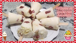 Helado de queso con bocadillo casero cremosos y artesanal helado viral viralvideo parati [upl. by Schreib]