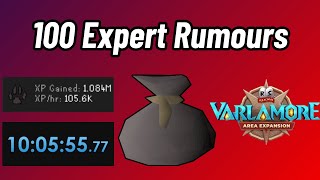 100 Expert Rumours  Loot XP Rates and Optimal Block List Varlamore OSRS [upl. by Iuqcaj]