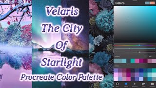 Velaris Procreate Color Palette and Acotar Ramble [upl. by Thorma]