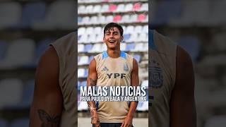 Paulo Dybala fue desafectado de la convocatoria de la Selección Argentina 😱 [upl. by Garaway200]