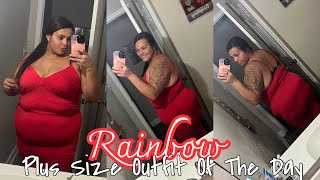 RAINBOW PLUS SIZE Outfit Of The Day [upl. by Amil741]