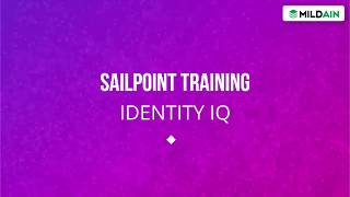 SAILPOINT IIQ  SAILPOINT TUTORIAL 2020 [upl. by Aridan84]