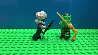 Ninjago Lloyd Vs Cinder Differently animated to the cartoon To see part 2 stay tuned [upl. by Darrick]