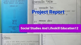 Project REPORT of Social Studies And Lifeskill Education 122079 [upl. by Auqenwahs]