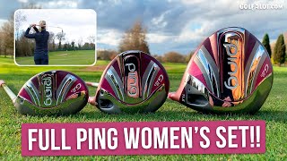 Full Ping G Le2 Womens Set REVIEWED by Sophie  Golfalot Equipment Review [upl. by Ishmul]