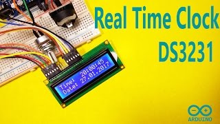 Real time clock using Arduino and DS3231  Proteus simulation [upl. by Arola]