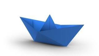 How To Make A Simple Origami Boat That Floats HD [upl. by Wohlert]