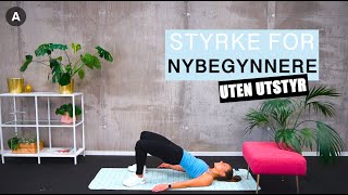 Styrketrening for nybegynnere uten utstyr💦  Disse øvelsene kan ALLE gjøre [upl. by Naloc]