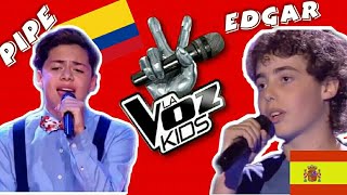 Pipe Prado Colombia vs Edgar España quotY como es elquot—LA VOZ KIDS [upl. by Melony]