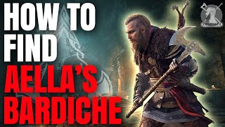 How to get AELLAS BARDICHE Assassins Creed Valhalla Quick Guide [upl. by Fair182]