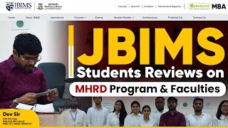 JBIMS Student Reviews On MHRD Program amp Facilities  HR Aspirants Must Watch  jbims [upl. by Frame]