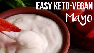 Easy KetoVegan Mayonnaise  lowcarb sugarfree lchf [upl. by Pelligrini]