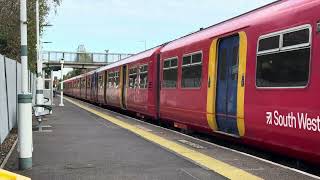 Class 455  South Western Railway  Ashtead Station  11th November 2024 [upl. by Hsatan]