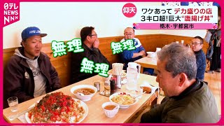 【デカ盛り】巨大おわんのびっくり丼＆重さ3kg超えの唐揚げ丼！店主の愛が溢れる大盛りメニュー『every特集』 [upl. by Geffner]