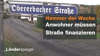 Horrende Erschließungskosten für Anwohner  Hammer der Woche vom 10112018  ZDF [upl. by Aicenev]