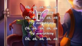 Shakira  Try Everything Lyrics  Zootopia [upl. by Nalod]