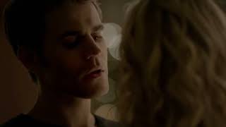 Stefan Kisses Caroline Under The Mistletoe Seline Helps The Twins  The Vampire Diaries 8x07 Scene [upl. by Einttirb890]