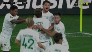 Golo de Sebastian Coates Rakow Czestochowa vs Sporting CP  Liga Europa [upl. by Justis]