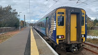 156 514 at Ardrossan South Beach 011024 [upl. by Neelhsa]