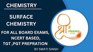 SURFACE CHEMISTRYCHEMISTRY 12th BYSWATISINGH Ashreejiclasses176 [upl. by Ennasirk94]