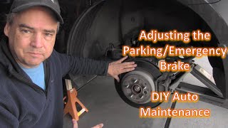 How to adjust the parking or emergency brake [upl. by Zzabahs]